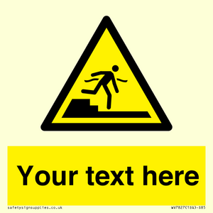 Custom warning Submerged step or steps